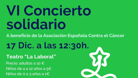 VI Concierto Solidario de Navidad de la Asociación Española contra el Cancer (AECC)