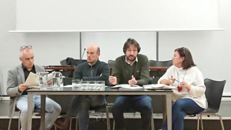 Antón García, Miguel Barrero, Alberto Ferrao y María Xosé Rodríguez Conseyu Asesor