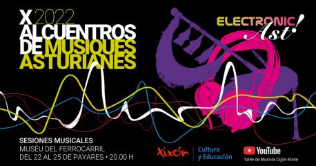 Cartelu X Alcuentros de Músiques Asturianes ElectronicAst!