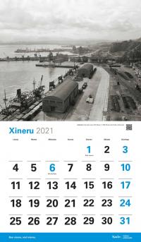 Calendariu 2021 'Xixón Años 60' xineru El Musel 1965