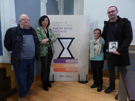 Jesús, Ana Montserrat López Moro, Lali Solar y Ricardo Candás III Premiu de Novela Andrés Solar